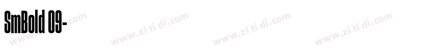 SmBold 09字体转换